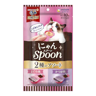 三ツ星グルメ にゃんSpoon 2種アソート まぐろ&かつお味 100g