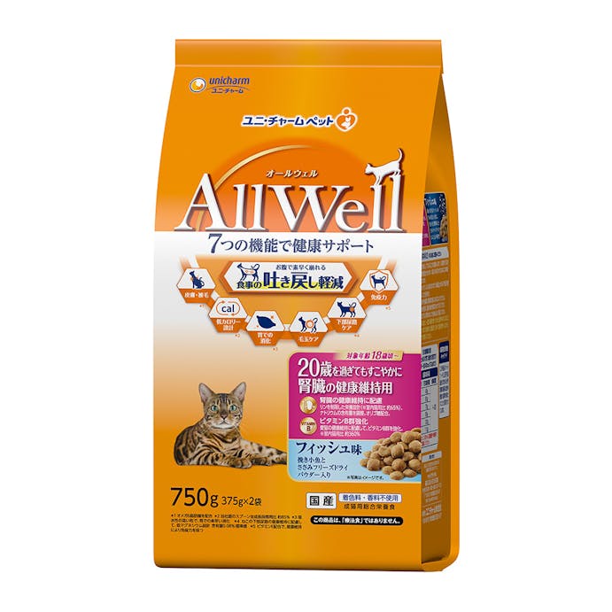 AllWell 20歳 腎臓の健康維持用 フィッシュ味 750g