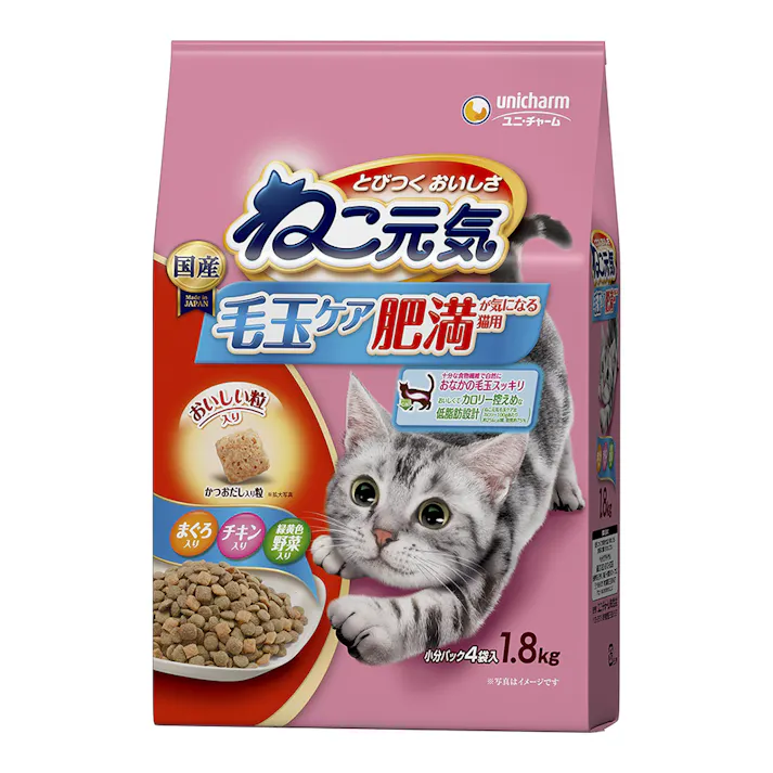 ねこ元気 毛玉ケア 肥満 1.8kg
