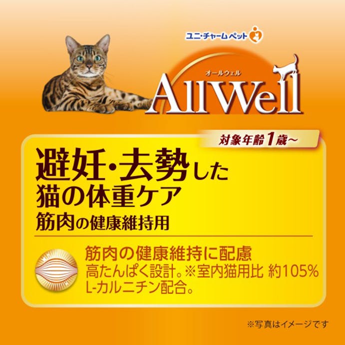 AllWell 避妊・去勢した猫の体重ケア フィッシュ味 750g