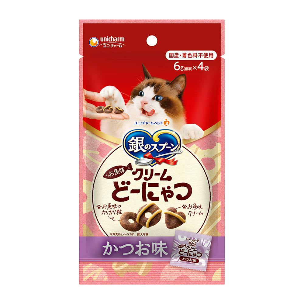 銀のスプーン お魚味クリームどーにゃつ かつお味 6g×4袋