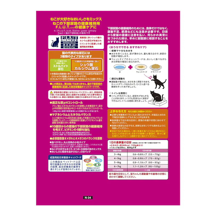 ねこ元気 下部尿路の健康維持用 10歳頃から 1.6kg