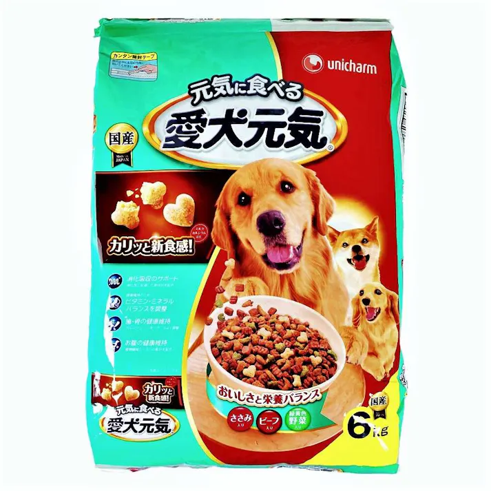 愛犬元気 ささみ・ビーフ・野菜入り 6kg