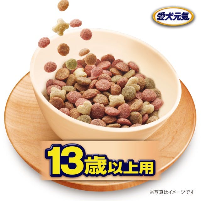 愛犬元気 13歳以上用 ささみ・ビーフ・野菜・小魚入り 5.5kg