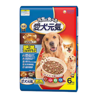 愛犬元気 肥満が気になる愛犬用 ビーフ・ささみ・野菜・小魚入り 6kg