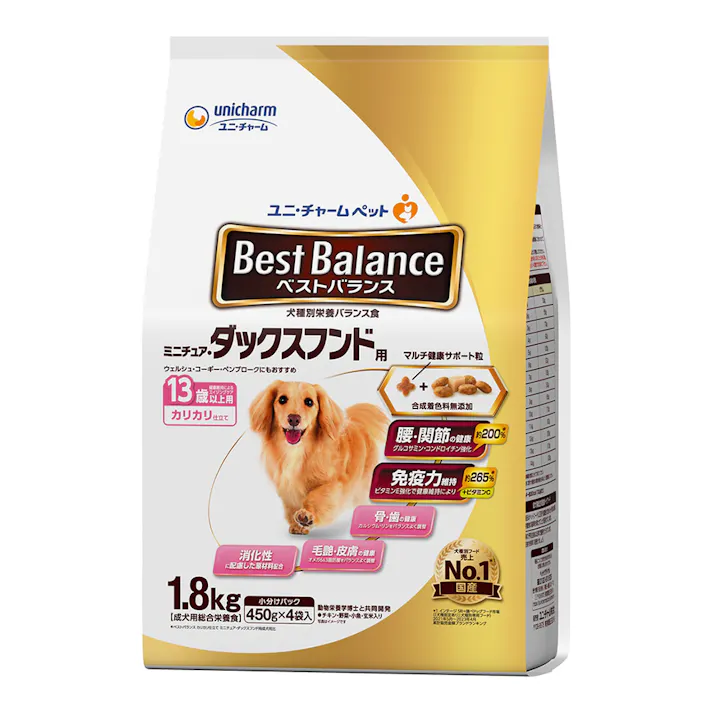 ベストバランス ミニチュア・ダックスフンド用 13歳以上用 1.8kg