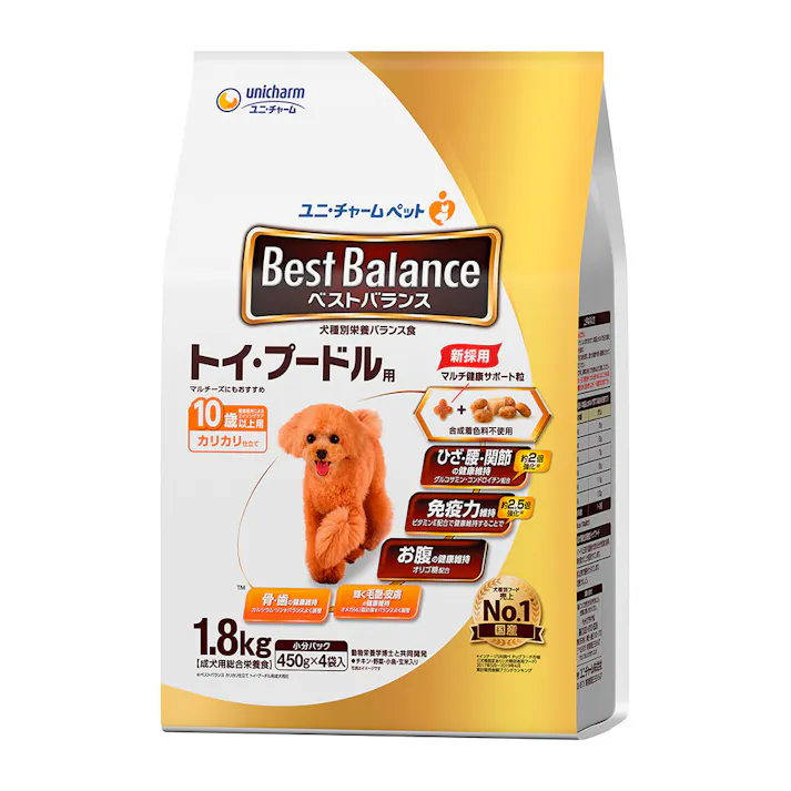 ベストバランス カリカリ仕立て トイ・プードル用 10歳以上用 1.8kg