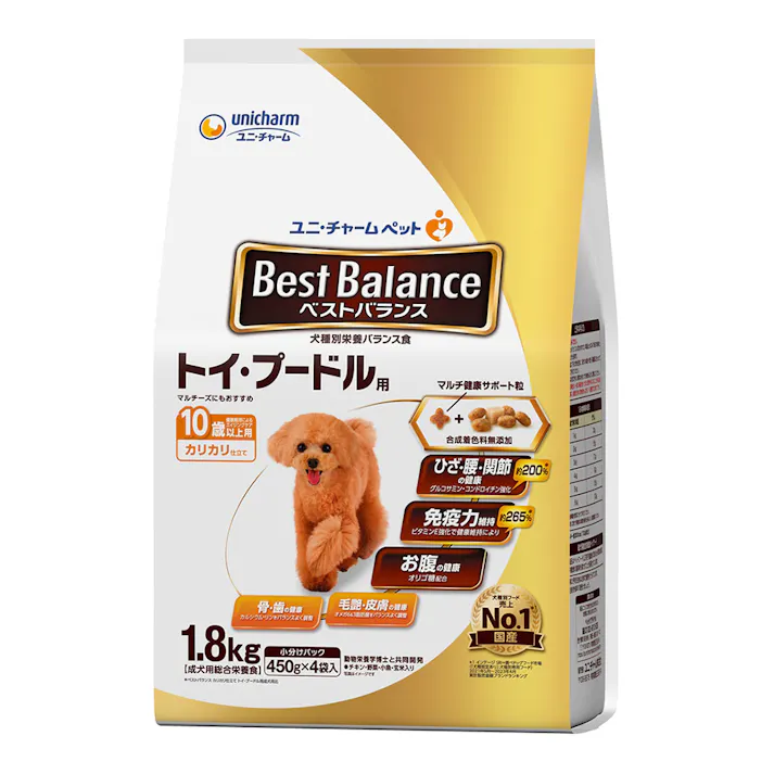 ベストバランス カリカリ仕立て トイ・プードル用 10歳以上用 1.8kg