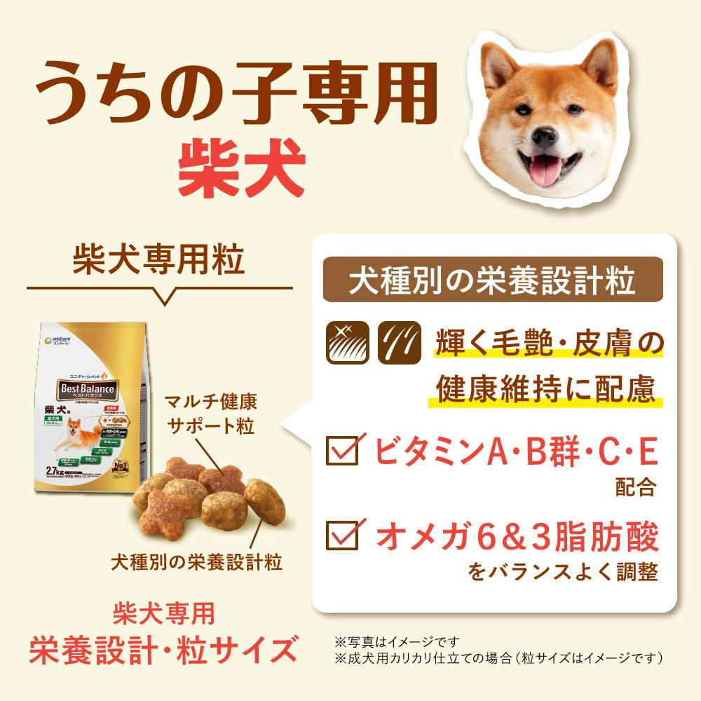 ベストバランス 柴犬用 成犬用 2.7kg | ペット用品（犬