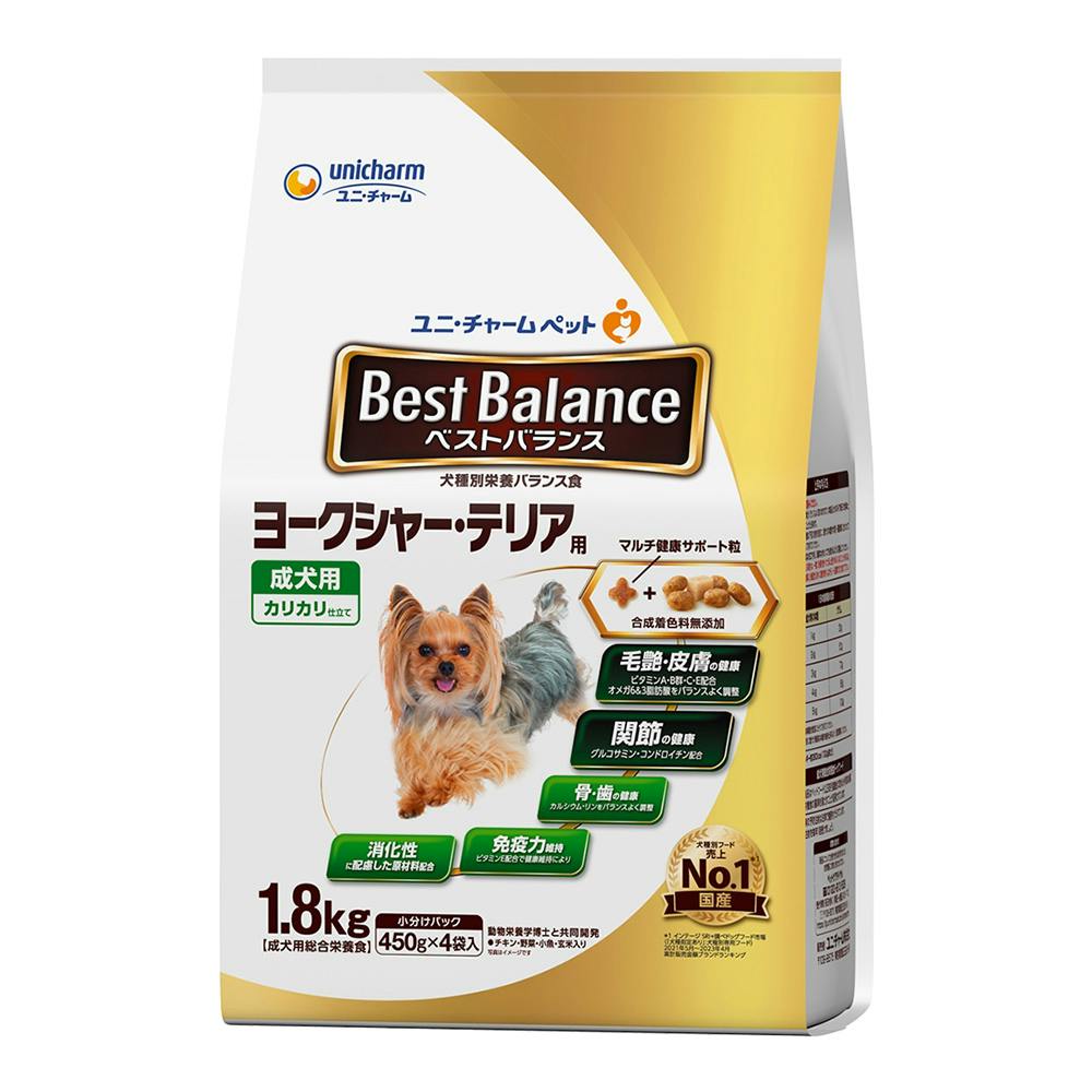 ベストバランス ヨークシャー・テリア用 成犬用 1.8kg | ドッグフード
