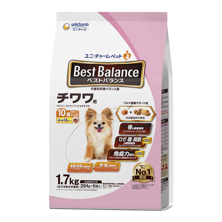 ベストバランス チワワ用 10歳以上用 ふっくら仕立て 1.7kg