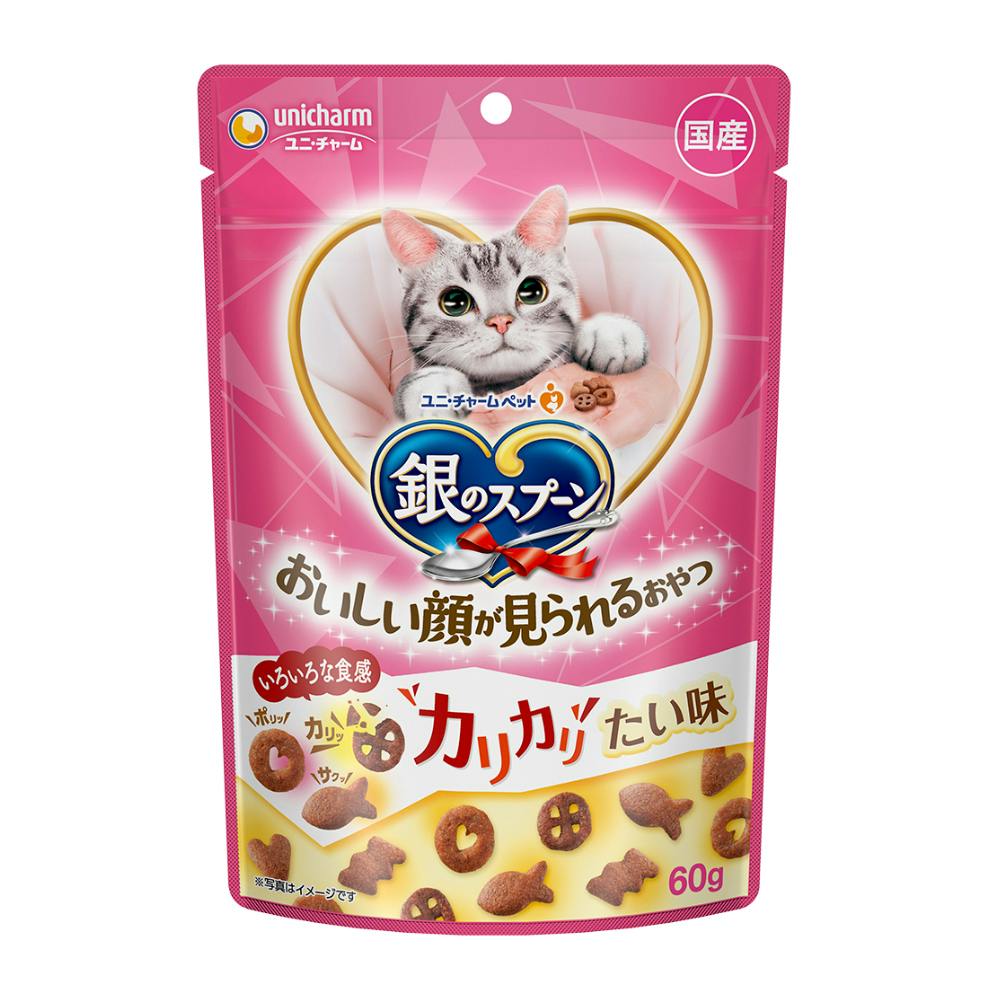 銀スプおいしい顔おやつカリカリたい60g
