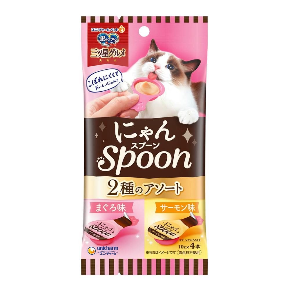 三ツ星にゃんSpoon2種まぐろ＆サーモン40G | ペット用品（猫