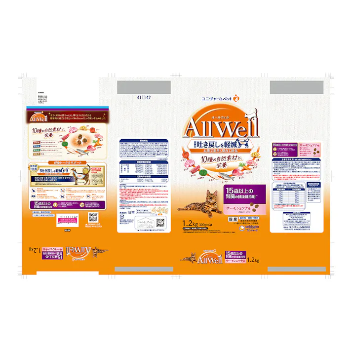 AllWell 10種自然素材 15歳 サーモン&ツナ味 1.2kg