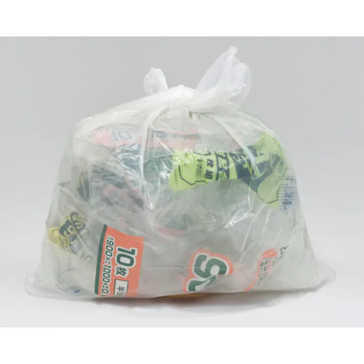 【CAINZ-DASH】ジャパックス 業務用ポリ袋 20L 半透明 10枚 厚み0.030mm P-24【別送品】