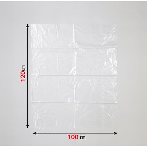 CAINZ-DASH】ジャパックス ダストカート120L 透明 特厚 DK83