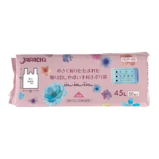 HCP45 コンパクト手つき半透明 45L 50P