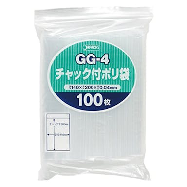 チャック付きポリ袋(G) 100P GG-4