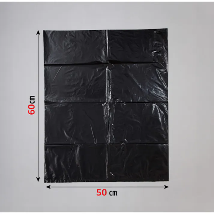 【CAINZ-DASH】ジャパックス メタロセン配合ポリ袋 20L 黒 10枚 厚み0.025mm TM22【別送品】