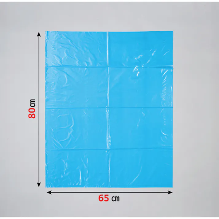 【CAINZ-DASH】ジャパックス メタロセン配合ポリ袋 45L 青 10枚 厚み0.025mm TM41【別送品】