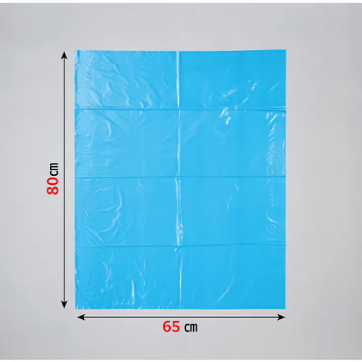 【CAINZ-DASH】ジャパックス メタロセン配合ポリ袋 45L 青 10枚 厚み0.020mm TM46【別送品】