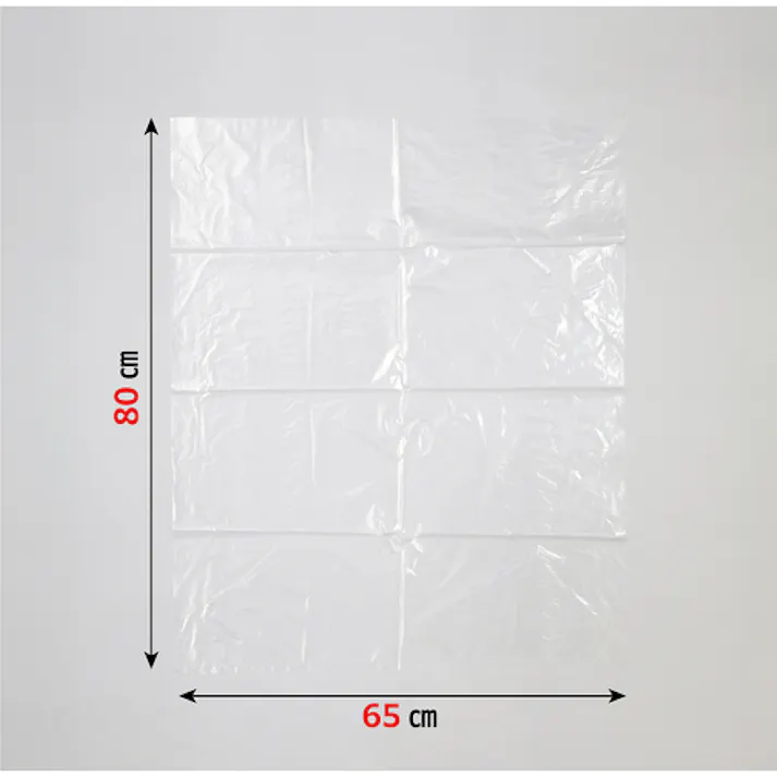 【CAINZ-DASH】ジャパックス メタロセン配合ポリ袋 45L 透明 10枚 厚み0.020mm TM48【別送品】