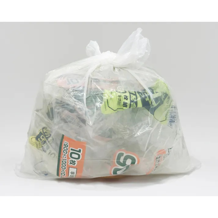 【CAINZ-DASH】ジャパックス メタロセン配合ポリ袋 70L半透明10枚 厚み0.035mm TM74【別送品】