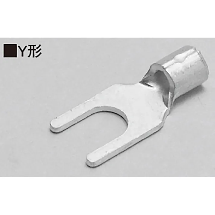ニチフ 裸圧着Y型端子 2Y-4N 100個入