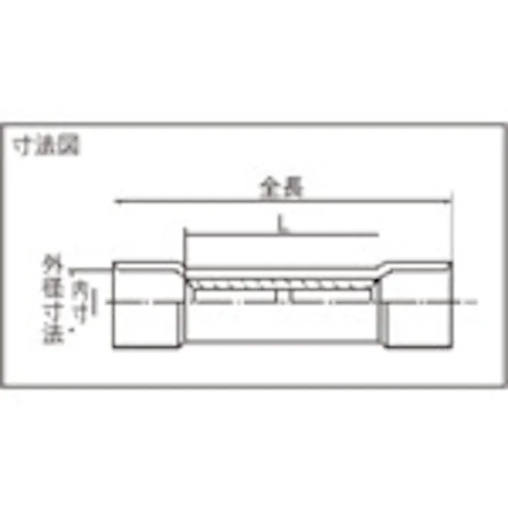【CAINZ-DASH】ニチフ 絶縁被覆付圧着スリーブ B形 (100個入) TMV B-0.5-CLR【別送品】