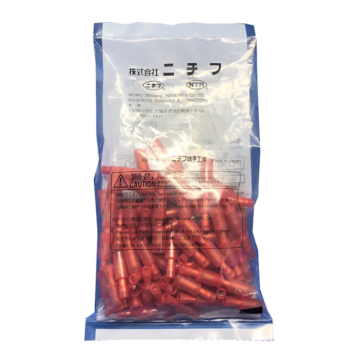 ニチフ 差込形ピン端子 PC4009-M-CLR 100個入
