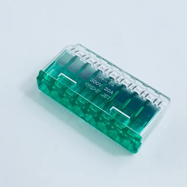 ニチフ 差込コネクタ 8極 緑透明 QLX-8 20個入