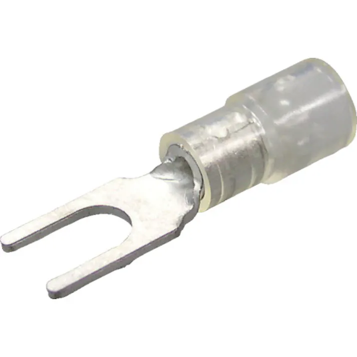 【CAINZ-DASH】ニチフ 環境配慮形絶縁被覆付Y形端子Y形(100個入)より線0.3~1.65外寸8.1mmスタッド径4.3mm TMEX 1.25Y-4M-CLR【別送品】