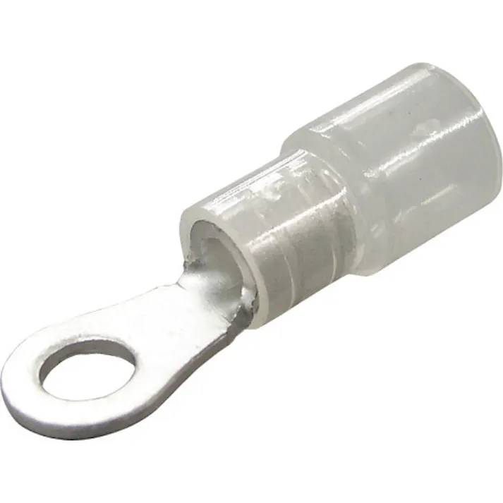 【CAINZ-DASH】ニチフ 環境配慮形絶縁被覆付丸形端子 R形(50個入) TMEX 3.5-4-CLR【別送品】