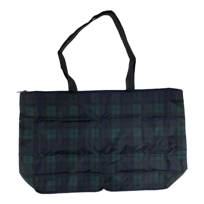 折りたたみトートバッグ キャリーオン可能 TRC0401-57 チェックグリーン