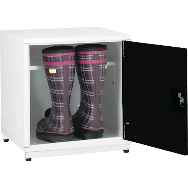 【CAINZ-DASH】アスカ 組立式シューズボックス ブラック SB800BK【別送品】