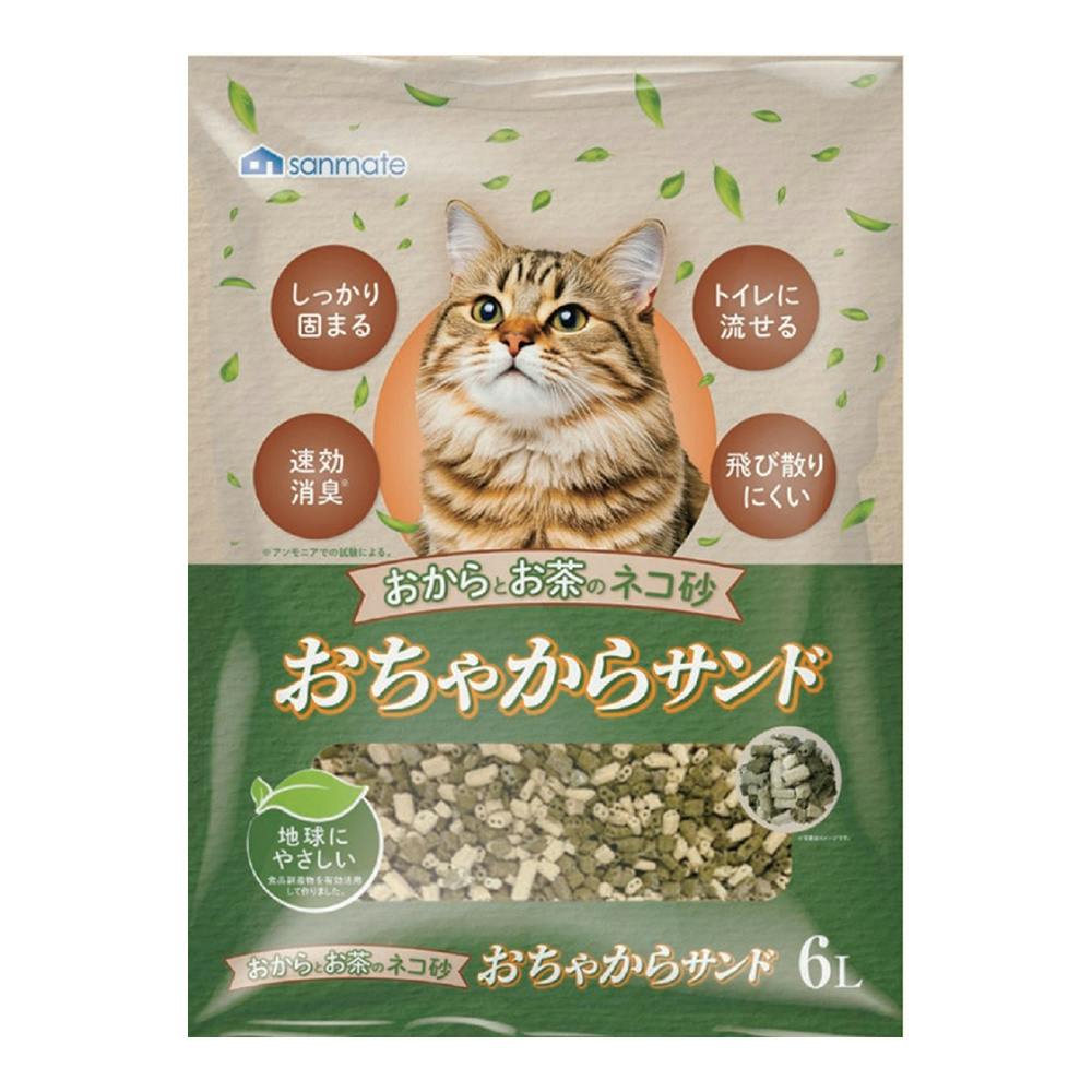 おちゃからサンド 6L おからの猫砂 おちゃからサンド 6L おからの猫砂
