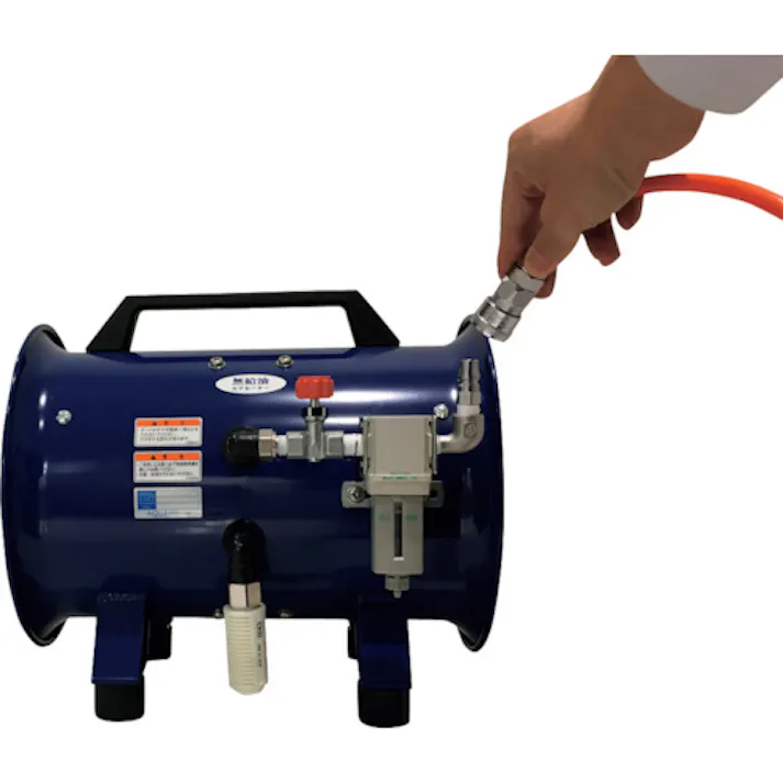 【CAINZ-DASH】アクアシステム 無給油エアモーター式 軸流型 送風機 (アルミハネ20cm) AFR-08NL【別送品】