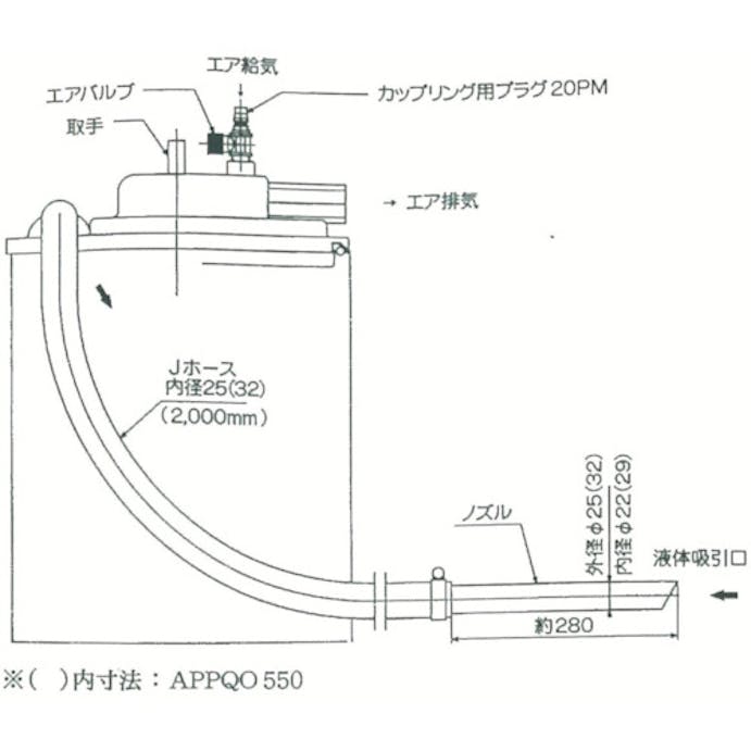 【CAINZ-DASH】アクアシステム エア式掃除機　乾湿両用クリーナー（オープンペール缶用） APPQO400AS【別送品】