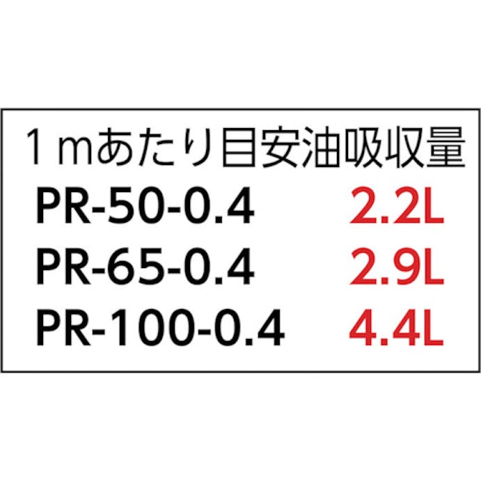 【CAINZ-DASH】ＪＯＨＮＡＮ 油吸収材　アブラトール　ロール　幅５００×厚さ４ｍｍ　５０ｍ巻　油吸収量１１０Ｌ PR-50-0.4【別送品】