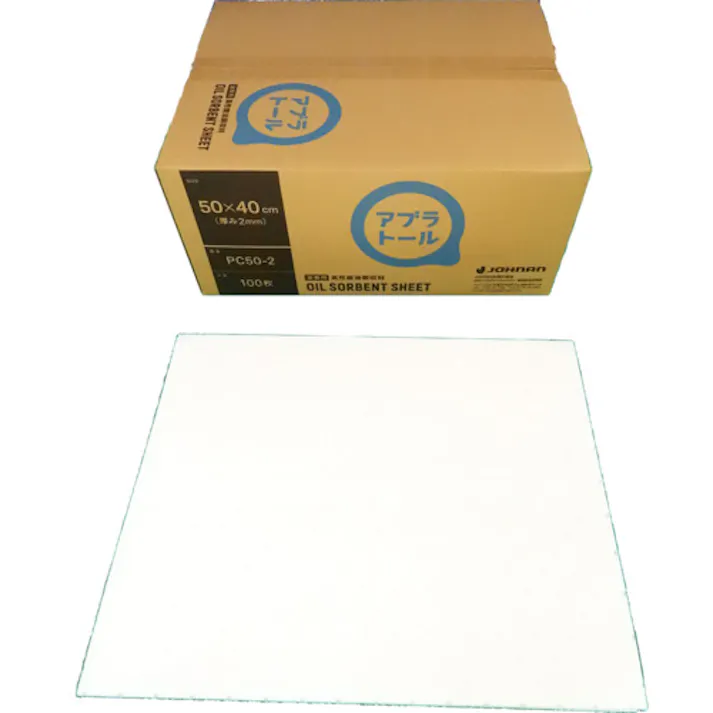 【CAINZ-DASH】JOHNAN 油吸収材 アブラトール シート 50×40×0.2cm 100枚入 PC50-2【別送品】
