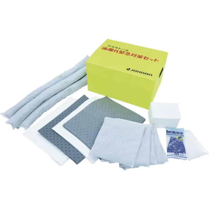 【CAINZ-DASH】JOHNAN 吸収材キット 油吸収材 アブラトール 緊急対策セットC 油吸収量40L C-1【別送品】