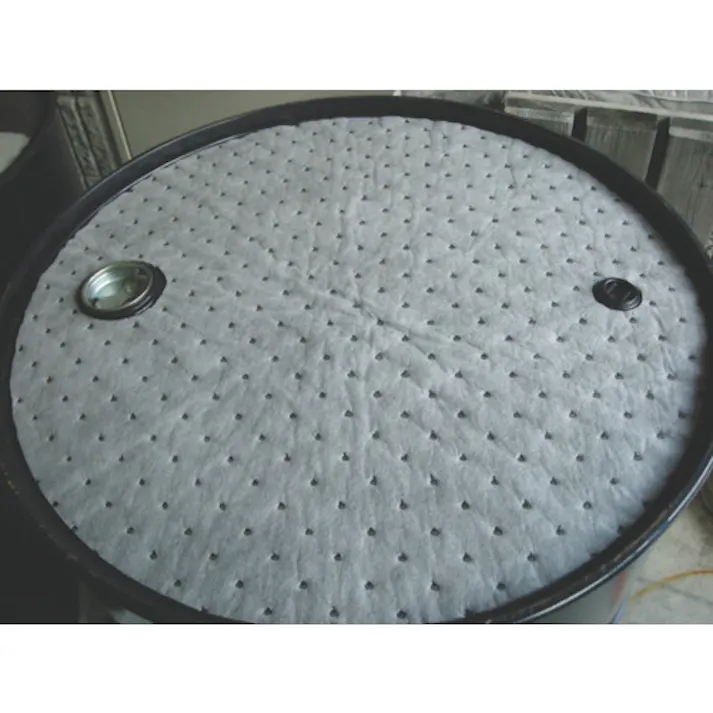 【CAINZ-DASH】JOHNAN 吸収材(シートタイプ) 油吸収材 ドラム缶用マット (25枚入) 油吸収量20L AD550【別送品】