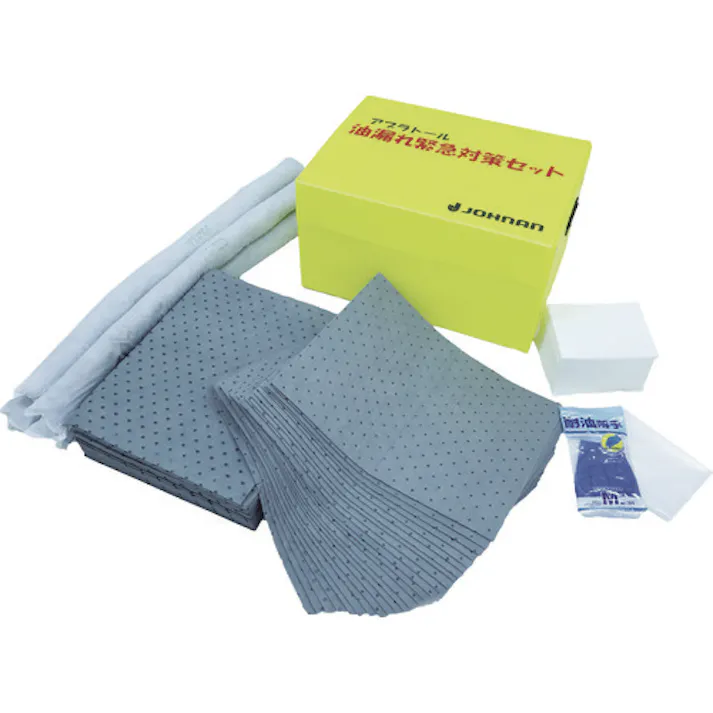 【CAINZ-DASH】JOHNAN 吸収材キット 油吸収材 アブラトール 緊急対策セットE(詰替用) 油吸収量50L E-T【別送品】