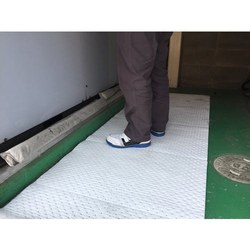 JOHNAN 油吸収材 アブラトール ロール 800×1.5mm 50m巻 (1巻) 品番：PCR80-50R ＪＯＨＮＡＮ 油吸収材 アブラトール ロール ８００×１．５ｍｍ ５０ｍ