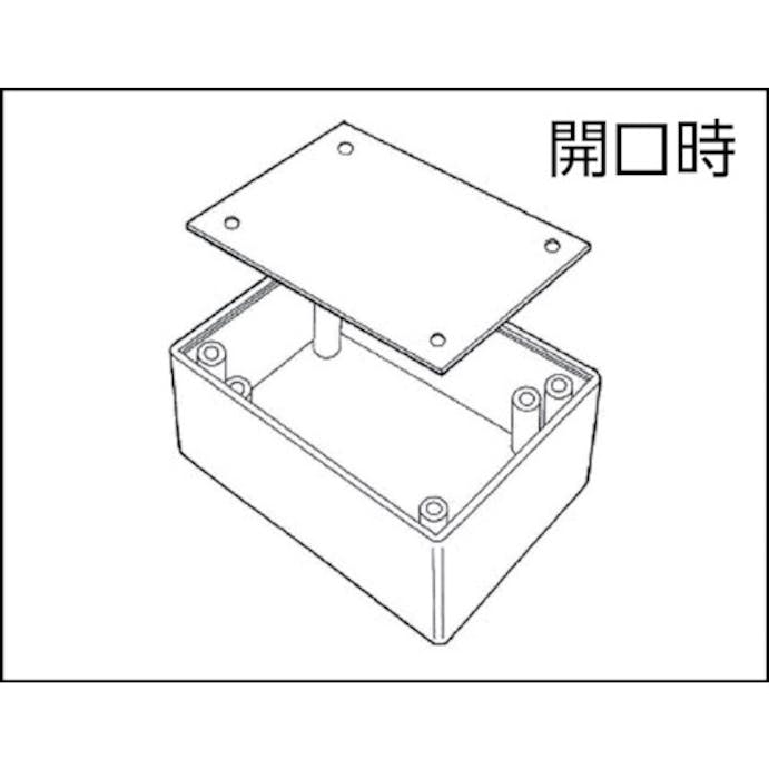 【CAINZ-DASH】テイシン電機 プラスチックケース　ブラック　７０ｘ１０７ｘ４０ TB-3-B【別送品】