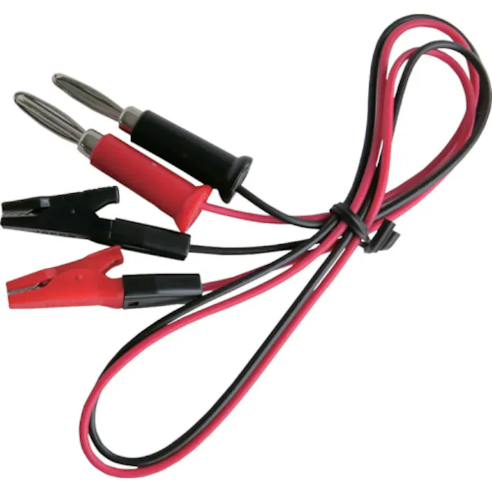 【CAINZ-DASH】テイシン電機 テストリード 50cm モールドクリップS⇔バナナプラグ (2本入) TLA-26【別送品】
