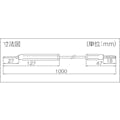 【CAINZ-DASH】テイシン電機 テスターリード　１００ｃｍ　テスターピン大⇔バナナプラグ　（２本入） TLA-202【別送品】