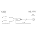 【CAINZ-DASH】テイシン電機 電機　同軸テストリード１．５ｍ　シールドクリップＭ⇔ＢＮＣプラグ CCA-103【別送品】