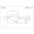 【CAINZ-DASH】テイシン電機 電機　圧着式モールドクリップＭ　Ｃ－２０２　黒　（１Ｓ（ＰＫ）＝５個） C-202A-B【別送品】