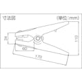 【CAINZ-DASH】テイシン電機 ヒッポークリップ　Ｃ－６５１　定格１００Ａ　黒　（１個＝１ＰＫ） C-651-B【別送品】